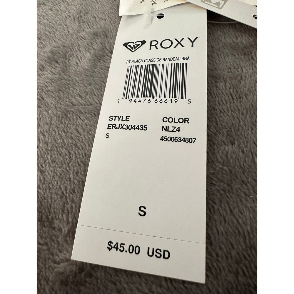 Roxy PT Beach Classics Bandeau Bra, Golden Ochre, Size Small - Picture 7 of 7